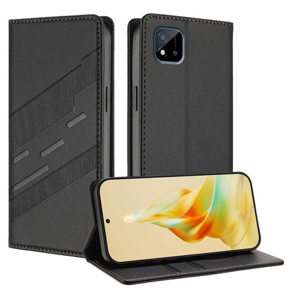 Embossed Multi-functional Wallet Retro Leather Phone Case, For Realme V11 5G, For Realme GT 5G, For Realme C20