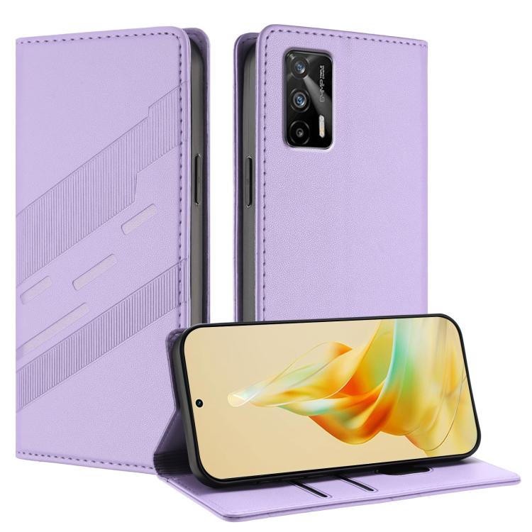 Embossed Multi-functional Wallet Retro Leather Phone Case, For Realme V11 5G, For Realme GT 5G, For Realme C20