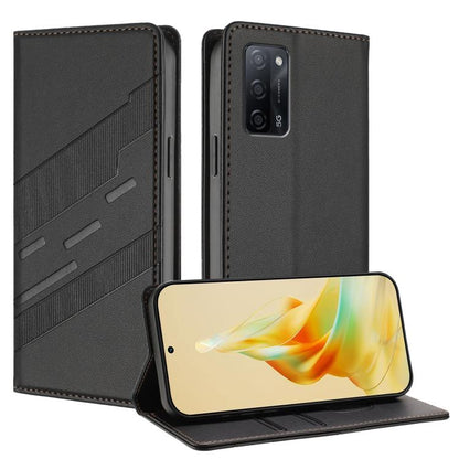 Embossed Multi-functional Wallet Retro Leather Phone Case, For Realme V11 5G, For Realme GT 5G, For Realme C20