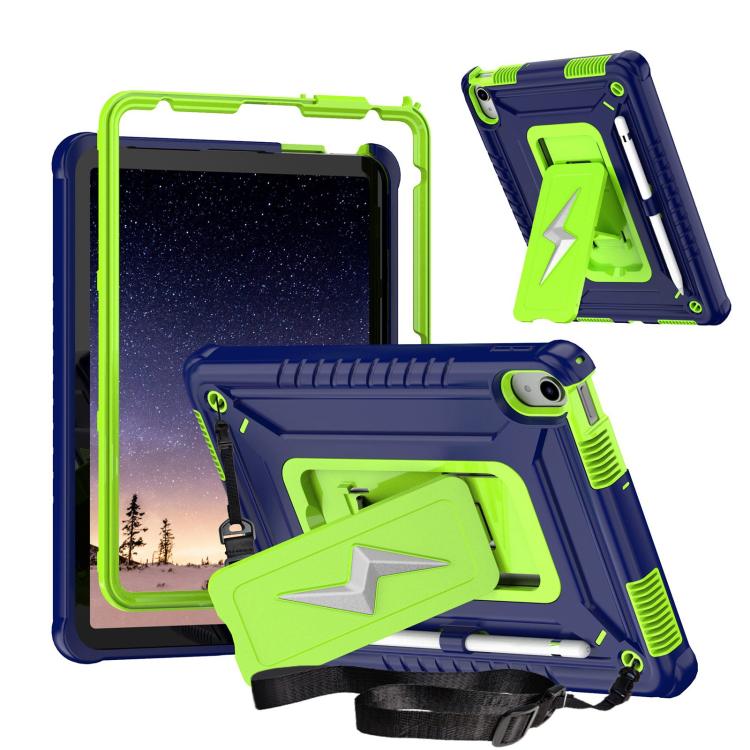 Armor Bolt Shape Holder Silicone Hybrid PC Tablet Case, For iPad 2025 / 2022, For iPad 10.2 2021 / 2020 / 2019, For iPad 9.7 2018 / Air / Air 2