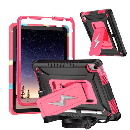 Armor Bolt Shape Holder Silicone Hybrid PC Tablet Case, For iPad 2025 / 2022, For iPad 10.2 2021 / 2020 / 2019, For iPad 9.7 2018 / Air / Air 2