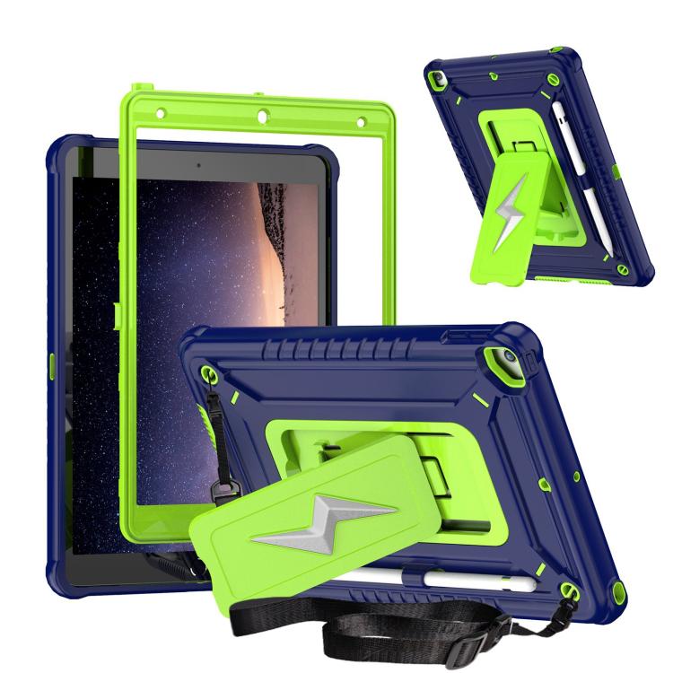 Armor Bolt Shape Holder Silicone Hybrid PC Tablet Case, For iPad 2025 / 2022, For iPad 10.2 2021 / 2020 / 2019, For iPad 9.7 2018 / Air / Air 2