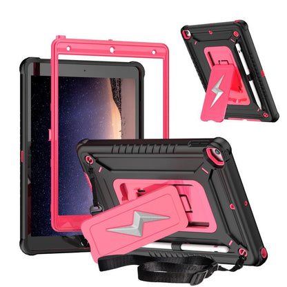 Armor Bolt Shape Holder Silicone Hybrid PC Tablet Case, For iPad 2025 / 2022, For iPad 10.2 2021 / 2020 / 2019, For iPad 9.7 2018 / Air / Air 2