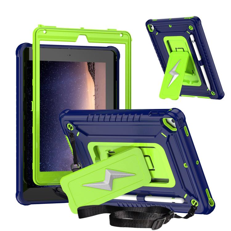 Armor Bolt Shape Holder Silicone Hybrid PC Tablet Case, For iPad 2025 / 2022, For iPad 10.2 2021 / 2020 / 2019, For iPad 9.7 2018 / Air / Air 2