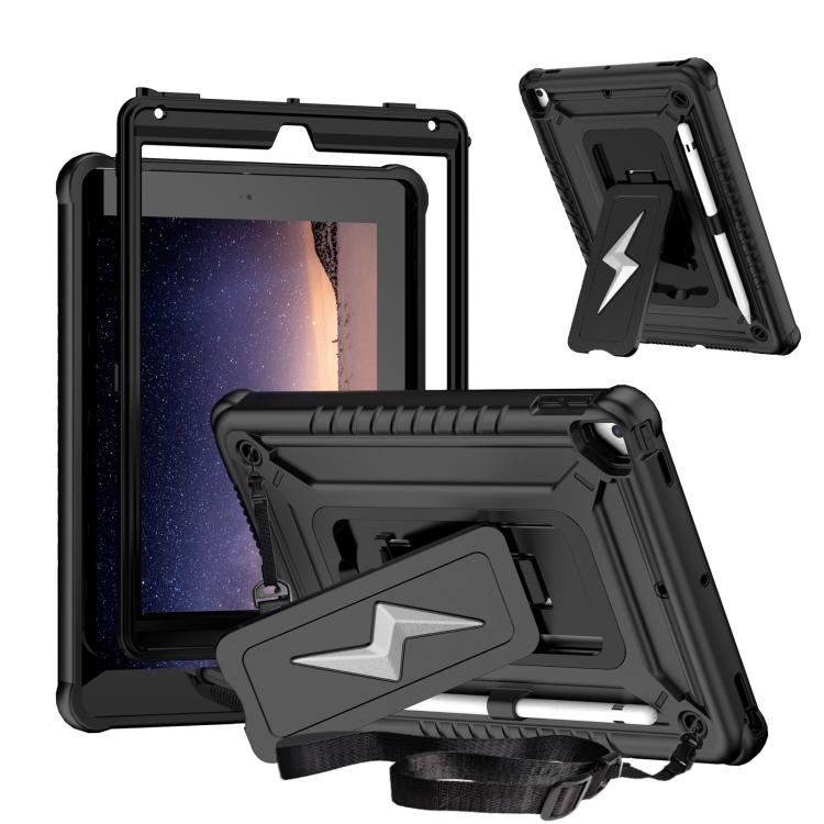 Armor Bolt Shape Holder Silicone Hybrid PC Tablet Case, For iPad 2025 / 2022, For iPad 10.2 2021 / 2020 / 2019, For iPad 9.7 2018 / Air / Air 2