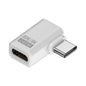 240W 80Gbps USB4 2.0 Type-C Full Function Adapter, Side Bend, 3D Bend, Female to Female, Straight Head, Mid Bend