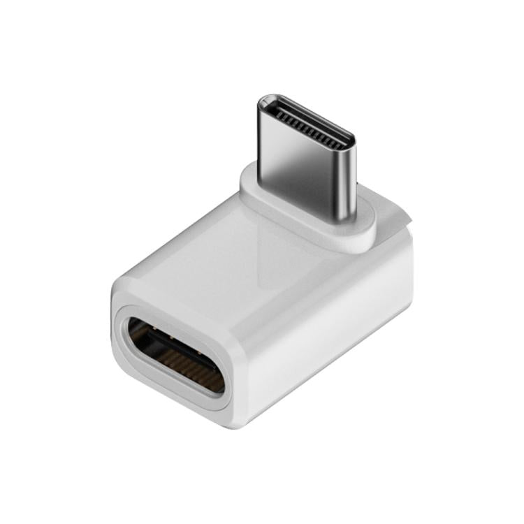 240W 80Gbps USB4 2.0 Type-C Full Function Adapter, Side Bend, 3D Bend, Female to Female, Straight Head, Mid Bend