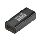 240W 80Gbps USB4 2.0 Type-C Full Function Adapter, Side Bend, 3D Bend, Female to Female, Straight Head, Mid Bend