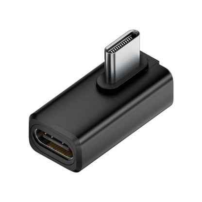 240W 80Gbps USB4 2.0 Type-C Full Function Adapter, Side Bend, 3D Bend, Female to Female, Straight Head, Mid Bend