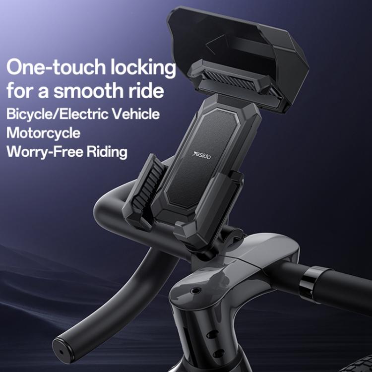 Yesido C331 360 Degree Adjustment Mechanical Locking Bicycle Phone Holder, C331