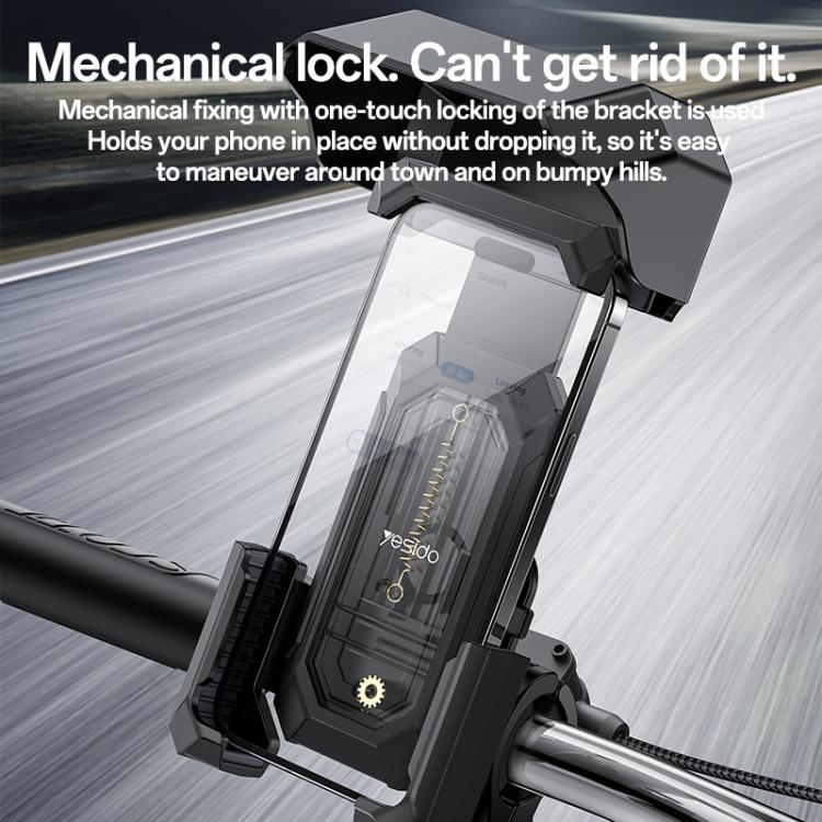 Yesido C331 360 Degree Adjustment Mechanical Locking Bicycle Phone Holder, C331