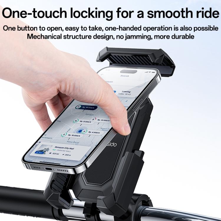 Yesido C331 360 Degree Adjustment Mechanical Locking Bicycle Phone Holder, C331