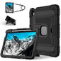 Big Holder Silicone Hydric PC Tablet Case with Shoulder Strap, For iPad 2025 / 2022, For iPad Air 11 2025 / 2024, For iPad mini 6 2021 / mini 2024, For iPad 10.2 1021 / 10.5 2019