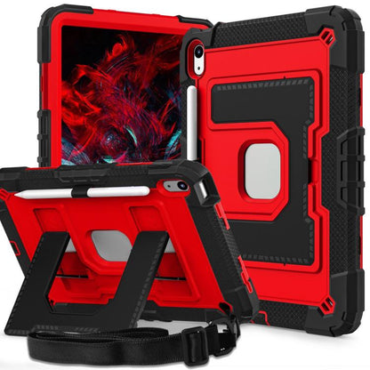 Big Holder Silicone Hydric PC Tablet Case with Shoulder Strap, For iPad 2025 / 2022, For iPad Air 11 2025 / 2024, For iPad mini 6 2021 / mini 2024, For iPad 10.2 1021 / 10.5 2019