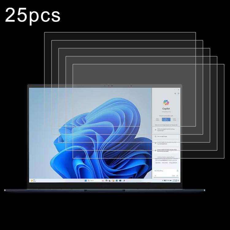 25pcs 9H 0.3mm Explosion-proof Tempered Glass Film, For ASUS Vivobook Go 14 / E1404FA 14, For ASUS Zenbook 14 OLED / UX3405MA 14, For ASUS TUF Gaming A15 FA507NVR 15.6, For ASUS Vivobook 15 M1502YA 15.6, For ASUS Vivobook Go 15 E1504FA 15.6������������...
