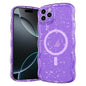 Wave Glitter MagSafe Magnetic TPU Phone Case, For iPhone 16 Pro Max, For iPhone 16 Pro, For iPhone 16 Plus, For iPhone 16, For iPhone 15 Pro Max, For iPhone 15 Pro, For iPhone 15 Plus, For iPhone 15