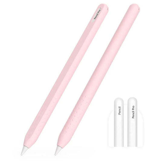 Integrated Anti-roll Silicone Protective Stylus Pen Case, For Apple Pencil 2 / Pro