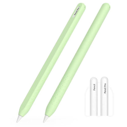 Integrated Anti-roll Silicone Protective Stylus Pen Case, For Apple Pencil 2 / Pro