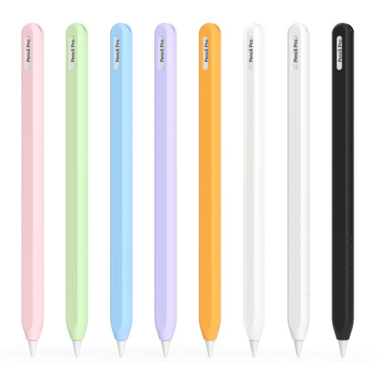 Integrated Anti-roll Silicone Protective Stylus Pen Case, For Apple Pencil 2 / Pro