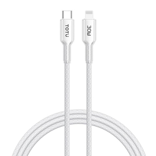 TOTU CB-20-PD 30W USB-C / Type-C to 8 Pin Crystals Braided Data Cable, CB-20-PD