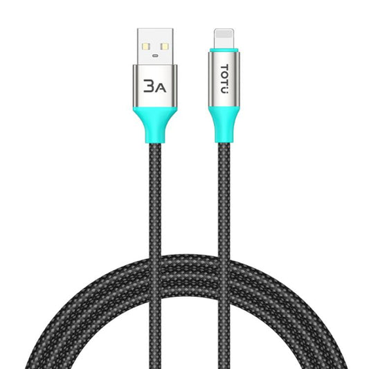 TOTU CB-21-L 15W USB to 8 Pin Aluminum Alloy Braided Data Cable, CB-21-L