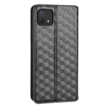 Cubic Grid Texture Flip Leather Phone Case, For OPPO A16K / A16e, For OPPO A55s 5G, For OPPO A93 5G / A74 5G / A54 5G