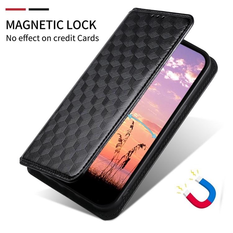 Cubic Grid Texture Flip Leather Phone Case, For OPPO A16K / A16e, For OPPO A55s 5G, For OPPO A93 5G / A74 5G / A54 5G
