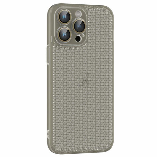 Ice Cream Dream Network Cooling PC Phone Case with Lens Film, For iPhone 14 Pro, For iPhone 14 Pro Max, For iPhone 13 Pro Max, For iPhone 13 Pro, For iPhone 13, For iPhone 12, For iPhone 12 Pro Max