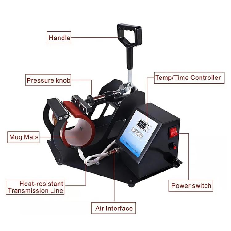 Mug DIY Pattern Printing Cup Heat Transfer Machine, EU Plug, POD Machine, UK, POD Machine, US, POD Machine, AU, POD Machine, EU