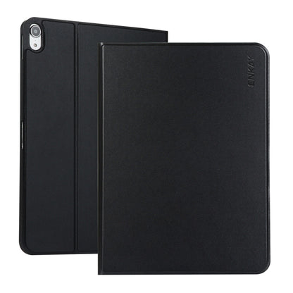 For iPad 10th Gen 10.9 2022 ENKAY PC Back Cover Smart Leather Tablet Case with Pen Slot & Holder
