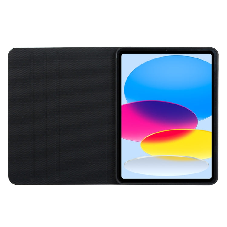 For iPad 10th Gen 10.9 2022 ENKAY PC Back Cover Smart Leather Tablet Case with Pen Slot & Holder