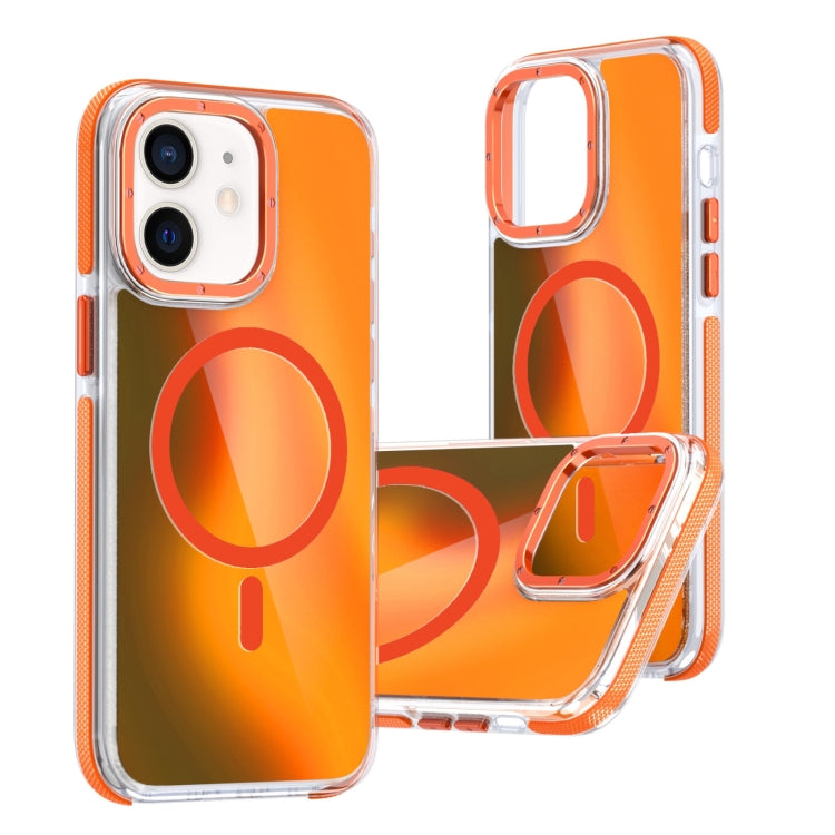 Dual-Color Gradient Discolor MagSafe Phone Case, For iPhone 11