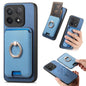 Retro Cross Leather Ring Vertical Insert Card Bag MagSafe Phone Case, For Redmi Note 13 Pro 5G / Poco X6 5G, For Redmi 13C / Poco C65, For Redmi 12 / Note 12R / Poco M6 Pro 5G, For Redmi K70 / K70 Pro 5G, For Redmi Note 12 Turbo / Poco F5 5G