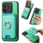Retro Cross Leather Ring Vertical Insert Card Bag MagSafe Phone Case, For Redmi Note 13 Pro 5G / Poco X6 5G, For Redmi 13C / Poco C65, For Redmi 12 / Note 12R / Poco M6 Pro 5G, For Redmi K70 / K70 Pro 5G, For Redmi Note 12 Turbo / Poco F5 5G
