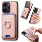 Retro Cross Leather Ring Vertical Insert Card Bag MagSafe Phone Case, For Redmi Note 13 Pro 5G / Poco X6 5G, For Redmi 13C / Poco C65, For Redmi 12 / Note 12R / Poco M6 Pro 5G, For Redmi K70 / K70 Pro 5G, For Redmi Note 12 Turbo / Poco F5 5G