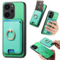 Retro Cross Leather Ring Vertical Insert Card Bag MagSafe Phone Case, For Redmi Note 13 Pro 5G / Poco X6 5G, For Redmi 13C / Poco C65, For Redmi 12 / Note 12R / Poco M6 Pro 5G, For Redmi K70 / K70 Pro 5G, For Redmi Note 12 Turbo / Poco F5 5G