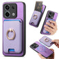 Retro Cross Leather Ring Vertical Insert Card Bag MagSafe Phone Case, For Redmi Note 13 Pro 5G / Poco X6 5G, For Redmi 13C / Poco C65, For Redmi 12 / Note 12R / Poco M6 Pro 5G, For Redmi K70 / K70 Pro 5G, For Redmi Note 12 Turbo / Poco F5 5G