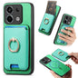 Retro Cross Leather Ring Vertical Insert Card Bag MagSafe Phone Case, For Redmi Note 13 Pro 5G / Poco X6 5G, For Redmi 13C / Poco C65, For Redmi 12 / Note 12R / Poco M6 Pro 5G, For Redmi K70 / K70 Pro 5G, For Redmi Note 12 Turbo / Poco F5 5G