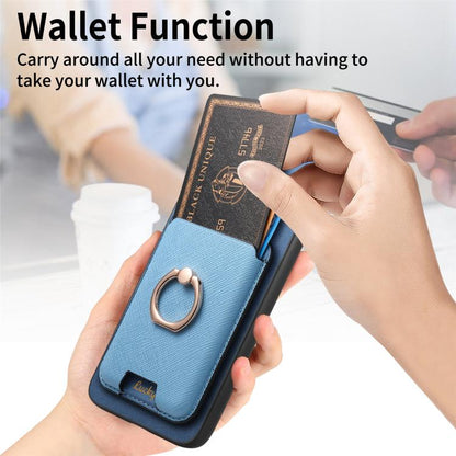 Retro Cross Leather Ring Vertical Insert Card Bag MagSafe Phone Case, For Redmi Note 13 Pro 5G / Poco X6 5G, For Redmi 13C / Poco C65, For Redmi 12 / Note 12R / Poco M6 Pro 5G, For Redmi K70 / K70 Pro 5G, For Redmi Note 12 Turbo / Poco F5 5G
