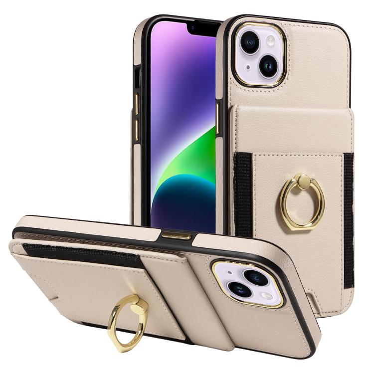 Ring Multifunctional Vertical Flip Wallet Back Cover Leather Phone Case, For iPhone 14 Plus, For iPhone 14, For iPhone 14 Pro, For iPhone 14 Pro Max, For iPhone 13 Pro Max, For iPhone 13 Pro, For iPhone 13, For iPhone 12 / 12 Pro