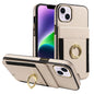 Ring Multifunctional Vertical Flip Wallet Back Cover Leather Phone Case, For iPhone 14 Plus, For iPhone 14, For iPhone 14 Pro, For iPhone 14 Pro Max, For iPhone 13 Pro Max, For iPhone 13 Pro, For iPhone 13, For iPhone 12 / 12 Pro