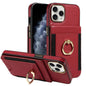 Ring Multifunctional Vertical Flip Wallet Back Cover Leather Phone Case, For iPhone 14 Plus, For iPhone 14, For iPhone 14 Pro, For iPhone 14 Pro Max, For iPhone 13 Pro Max, For iPhone 13 Pro, For iPhone 13, For iPhone 12 / 12 Pro