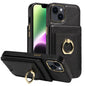 Ring Multifunctional Vertical Flip Wallet Back Cover Leather Phone Case, For iPhone 14 Plus, For iPhone 14, For iPhone 14 Pro, For iPhone 14 Pro Max, For iPhone 13 Pro Max, For iPhone 13 Pro, For iPhone 13, For iPhone 12 / 12 Pro