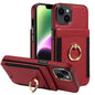 Ring Multifunctional Vertical Flip Wallet Back Cover Leather Phone Case, For iPhone 14 Plus, For iPhone 14, For iPhone 14 Pro, For iPhone 14 Pro Max, For iPhone 13 Pro Max, For iPhone 13 Pro, For iPhone 13, For iPhone 12 / 12 Pro