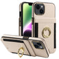 Ring Multifunctional Vertical Flip Wallet Back Cover Leather Phone Case, For iPhone 14 Plus, For iPhone 14, For iPhone 14 Pro, For iPhone 14 Pro Max, For iPhone 13 Pro Max, For iPhone 13 Pro, For iPhone 13, For iPhone 12 / 12 Pro