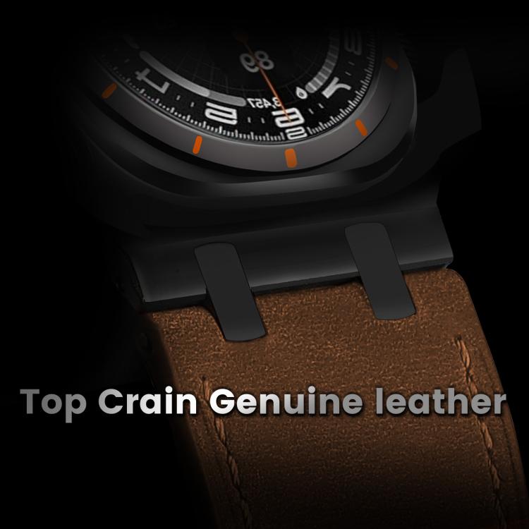 Crazy Horse Leather Watch Band, For Samsung Galaxy Watch Ultra 47mm