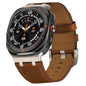 Crazy Horse Leather Watch Band, For Samsung Galaxy Watch Ultra 47mm