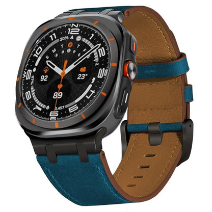 Crazy Horse Leather Watch Band, For Samsung Galaxy Watch Ultra 47mm