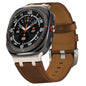Crazy Horse Leather Watch Band, For Samsung Galaxy Watch Ultra 47mm