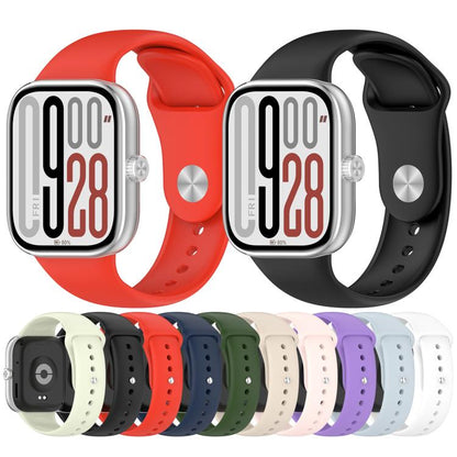 Reverse Buckle Solid Color Silicone Watch Band, For Redmi Watch 5 / Xiaomi Smart Band 9 Pro
